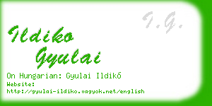 ildiko gyulai business card